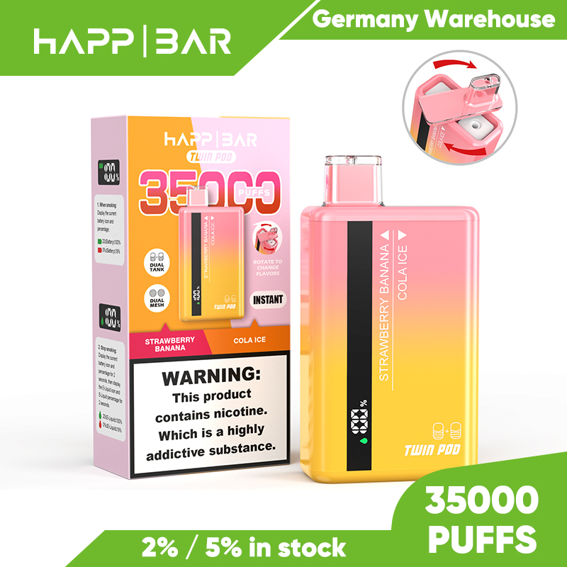 Happ Bar 35000puffs 50000puffs Two Flavors Disposable Vape Vaporizer Device