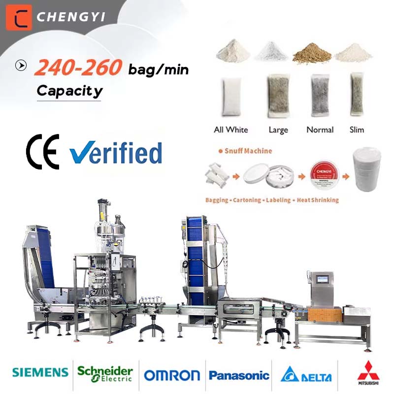 High Speed Multi-lane Snus Packing Production Line, 260bags/min Nicotine Pouch Making Machine, CE Certified Precision Filling