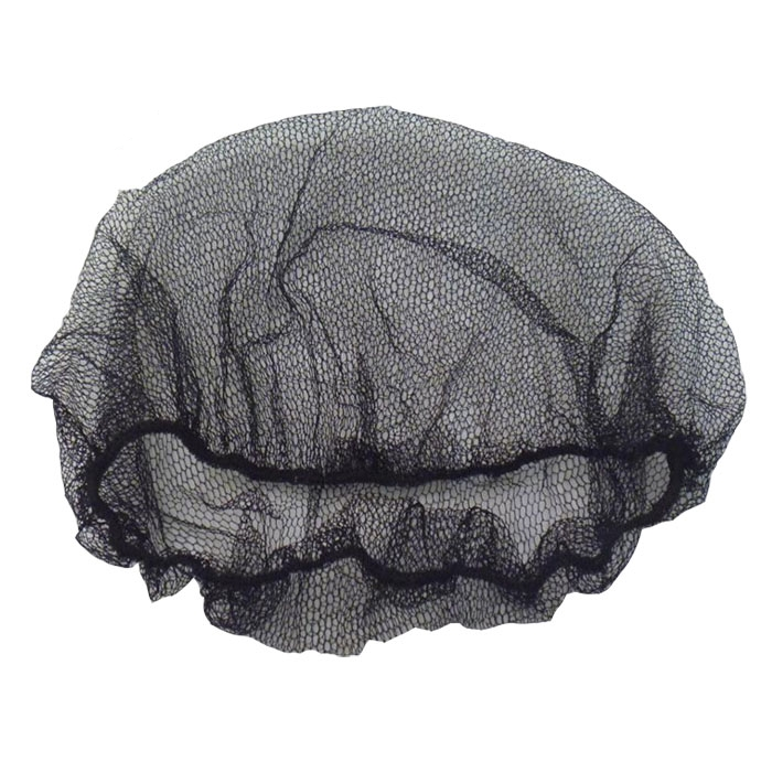 Non-metal Elastic Edge Disposable Snood Cap Nylon Polyester Hairnet Invisible Disposable Mesh Hair Net for Food Industry Use