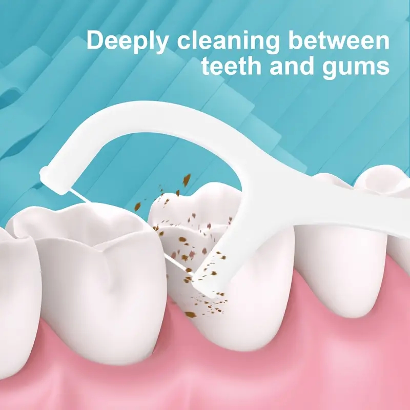 Clean Mint Flavored Shred Resistant Disposable Dental Flossers for Travel Family Bulk Oral Care Plaque Removal Floss Picks