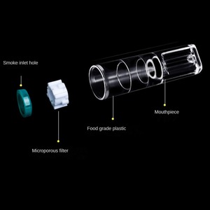 Cigarettes Nicotine Filter Accessories Four Microporous Physical Filtration Shape Can Package Disposable 3.5mm Plastic Filter