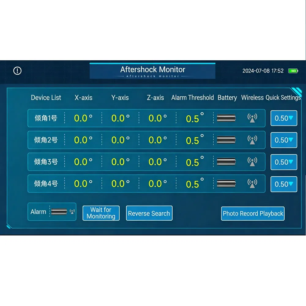 Building Tilt Monitoring Device with High Accuracy and Multi Axis Measurement