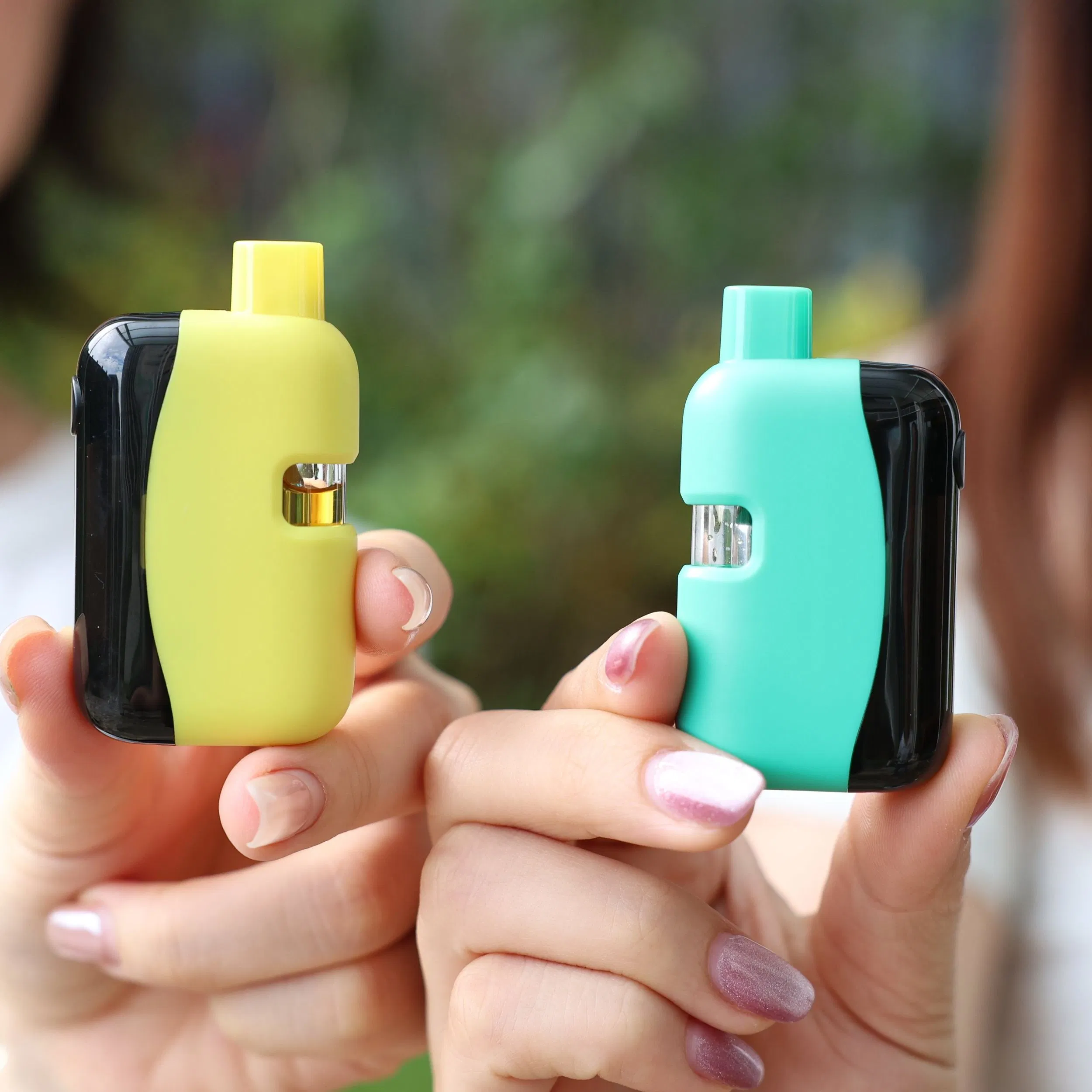 LED Screen Display Mini Box Vaping Vaporizer 1g 2g Newest Empty Live Resin Thick Oil Disposable Vape Device with Ceramic Coil