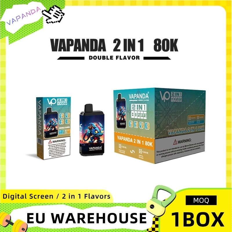 Vapanda 80K Puffs Vape Pen Disposable Electronic Cigarette Nicotine Salt Vape Device Professional Manufacture in Stock
