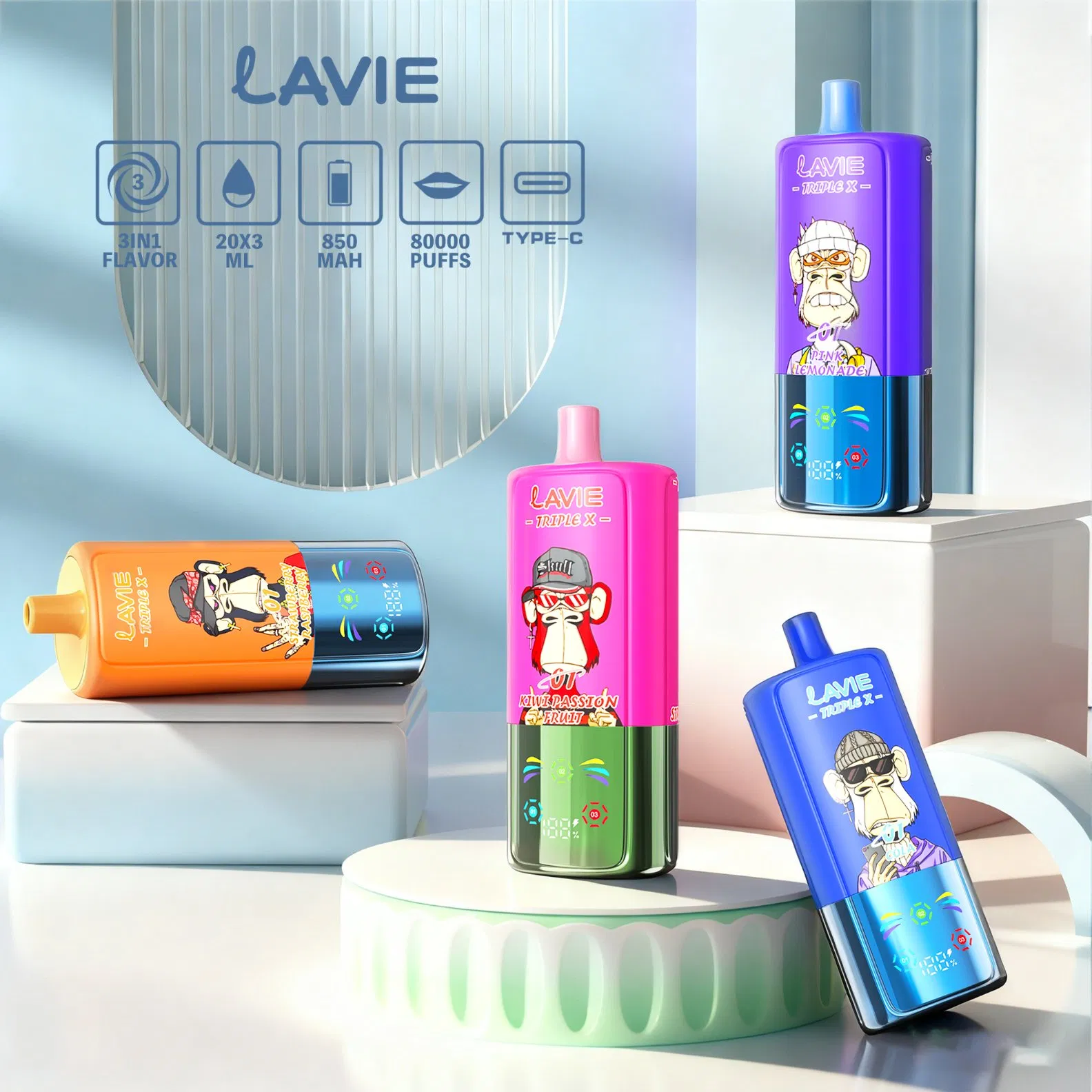 Triple X 80000 Puffs Adjustable Airflow Device