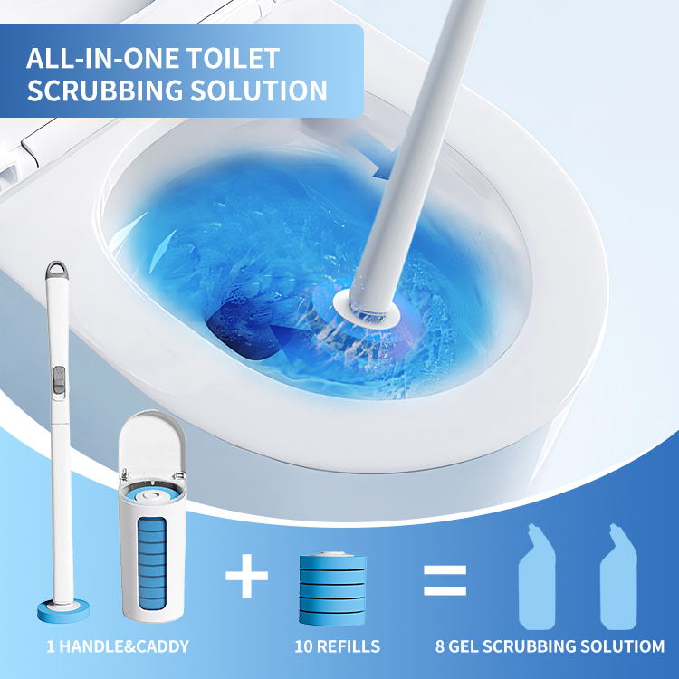 Eco-Friendly Disposable Toilet Brush Cleaner with Long Handle Eco-Friendly Cleaning Products Made From PP