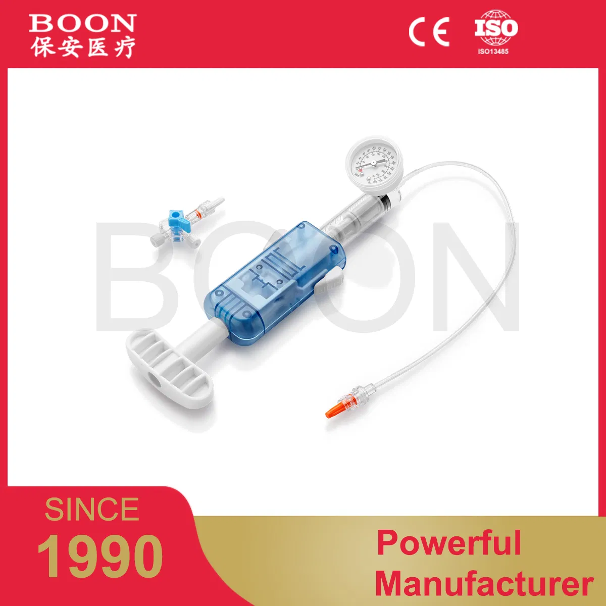 Boon Disposable High Pressure Inflation Device for Angioplasty
