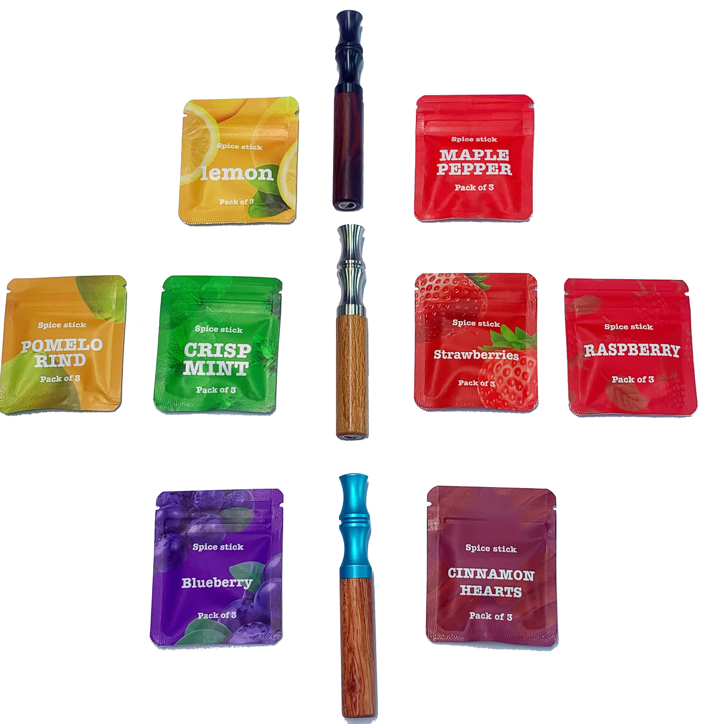 STK Quit Smoking Inhaler Wood Aromatherapy Inhaler Stick for Essential Oil Smokeless Aromatherapy Diffuser Air Flavored Device