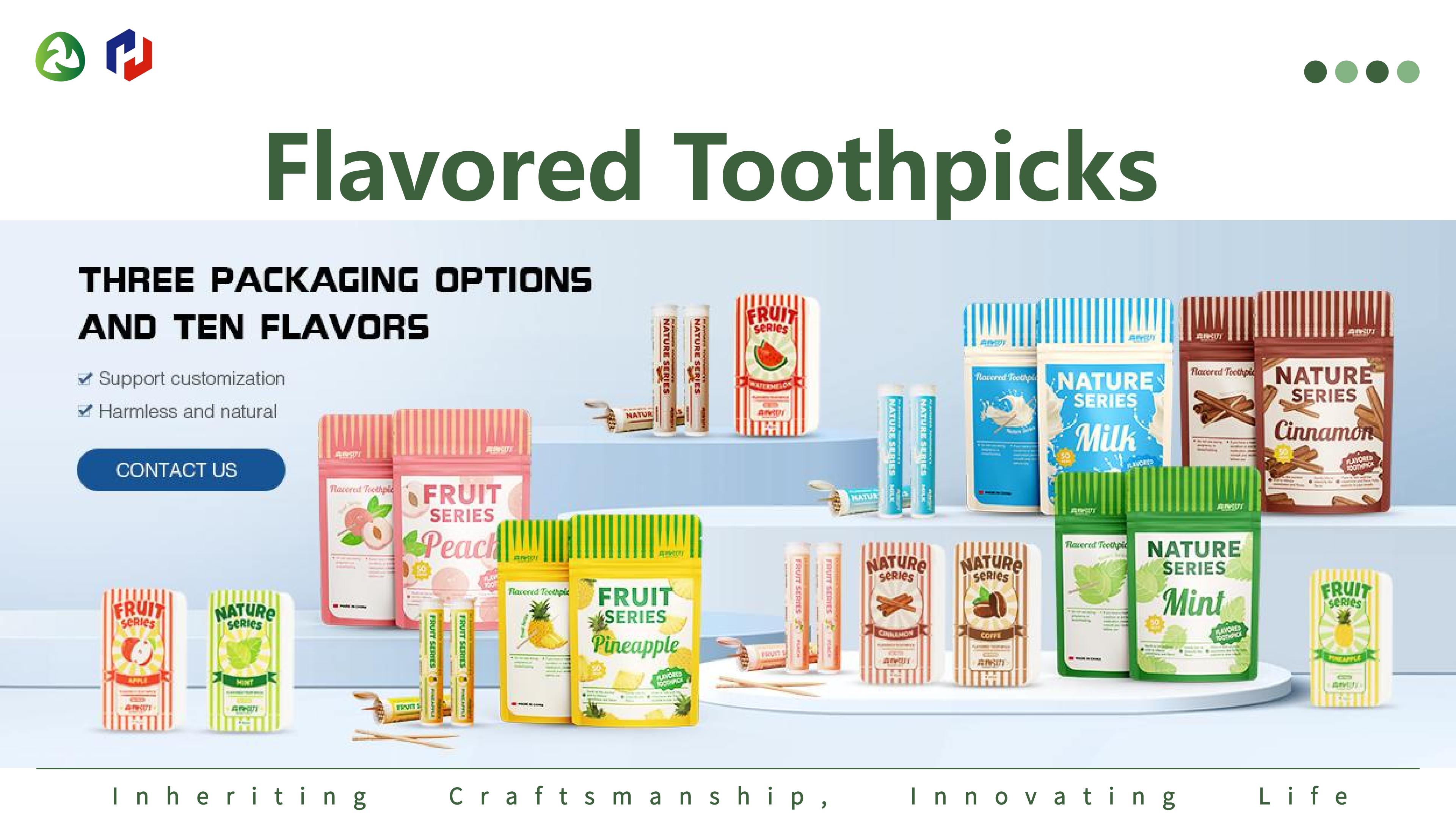 Peach Flavored ToothpicksFully Biodegradable, a Guilt-free Alternative to Plastic Toothpicks or Disposable Vapes.