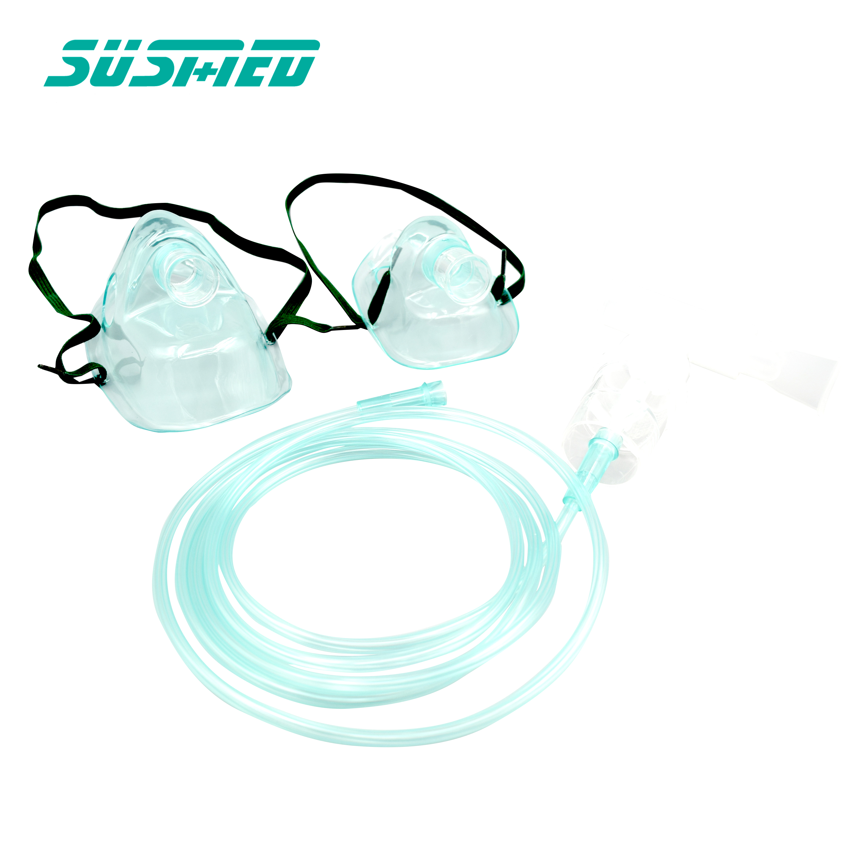Disposable Oxygen Adjustable Venturi Mask with 6pcs Colored Venturi Connectors