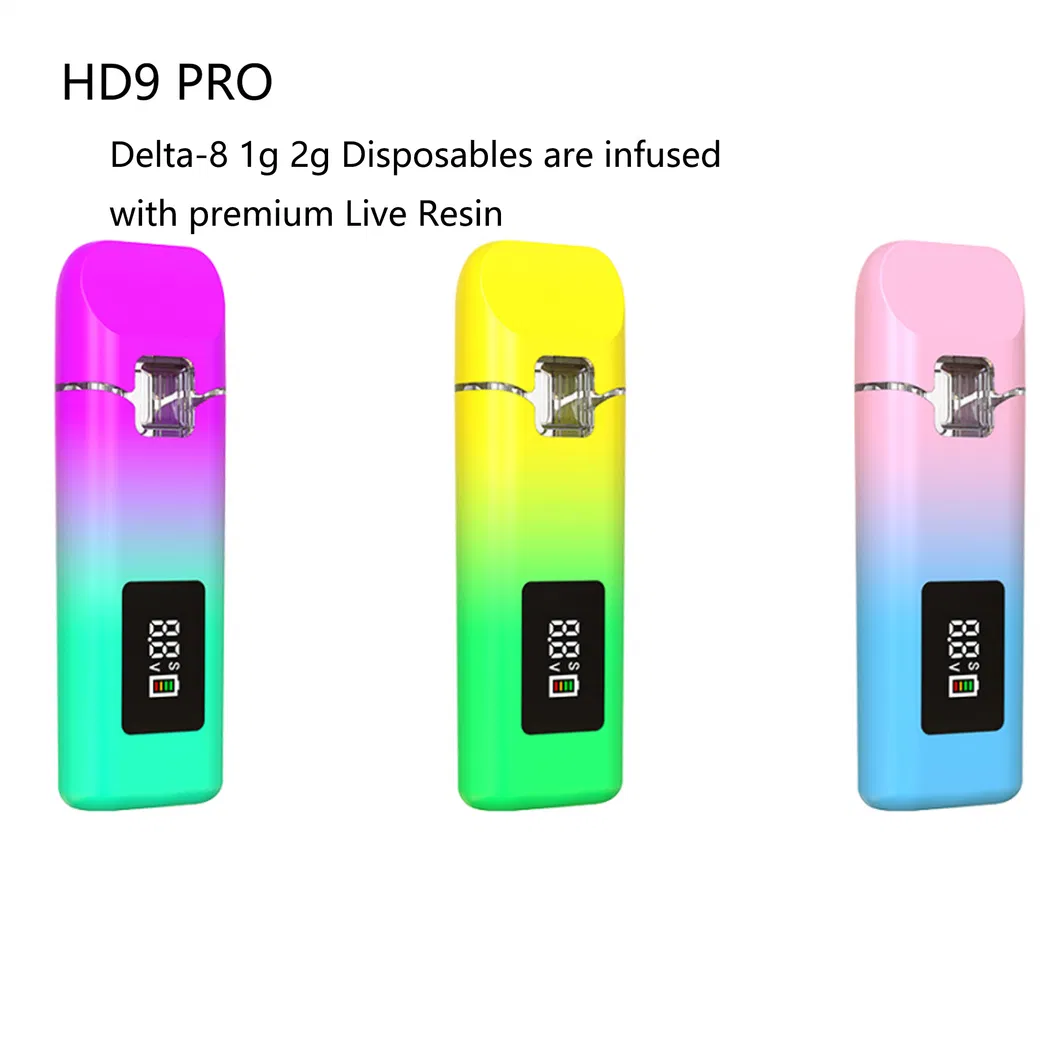 Fast Shipping 2ml Smart Display Screen Empty Postless Carts Disposable Pen Device with Preheat
