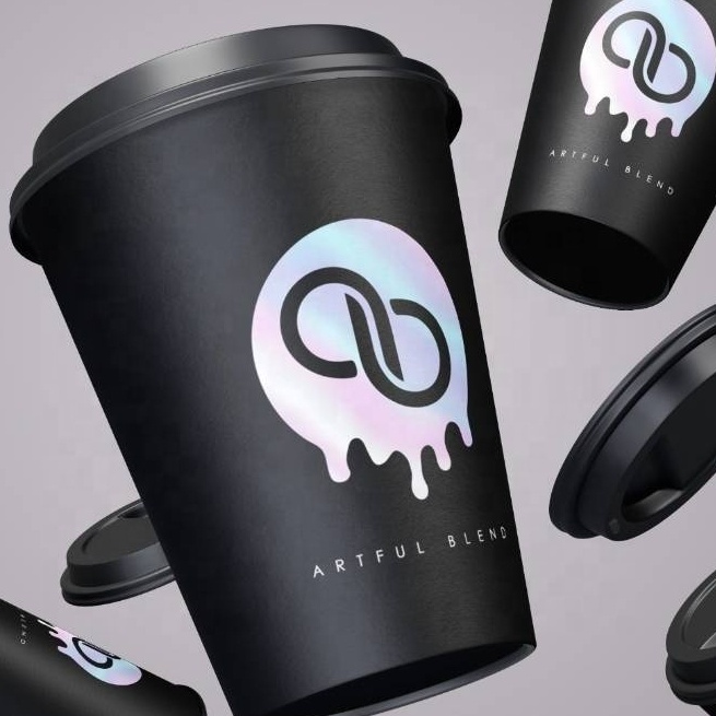 Silver foil printing paper cup