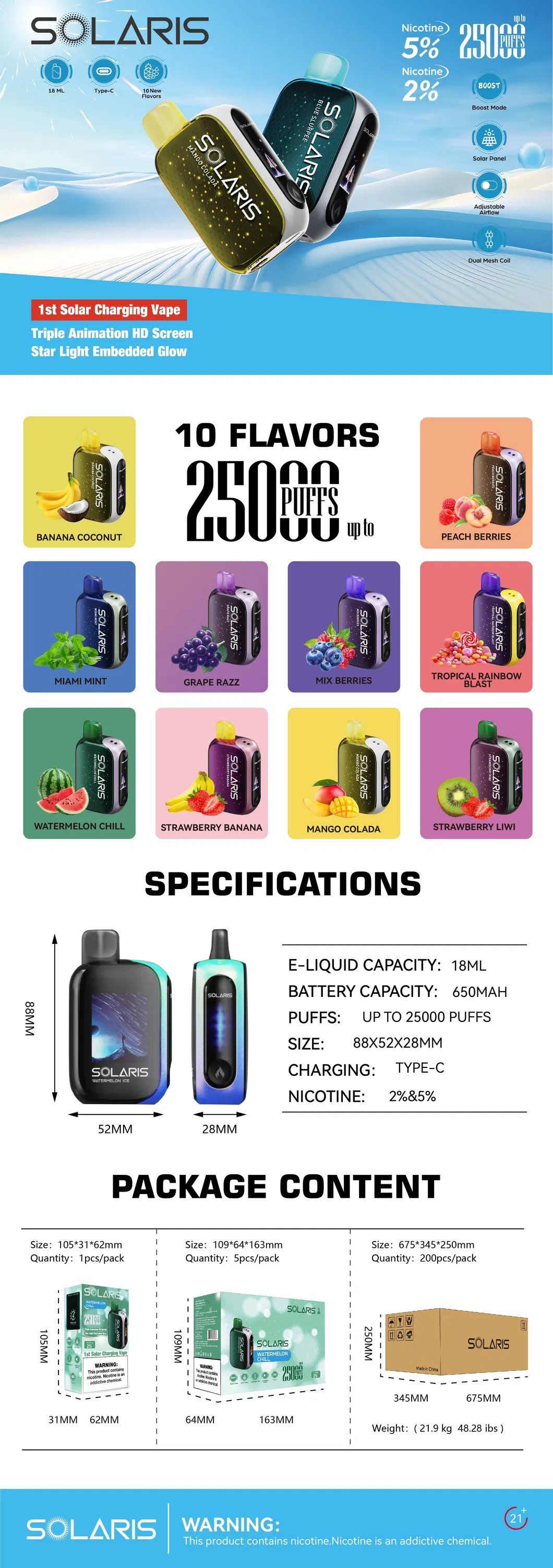 Solaris 25000 Detail Specs