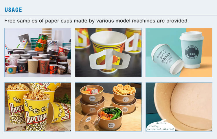 Paper Cup Bowl Sample