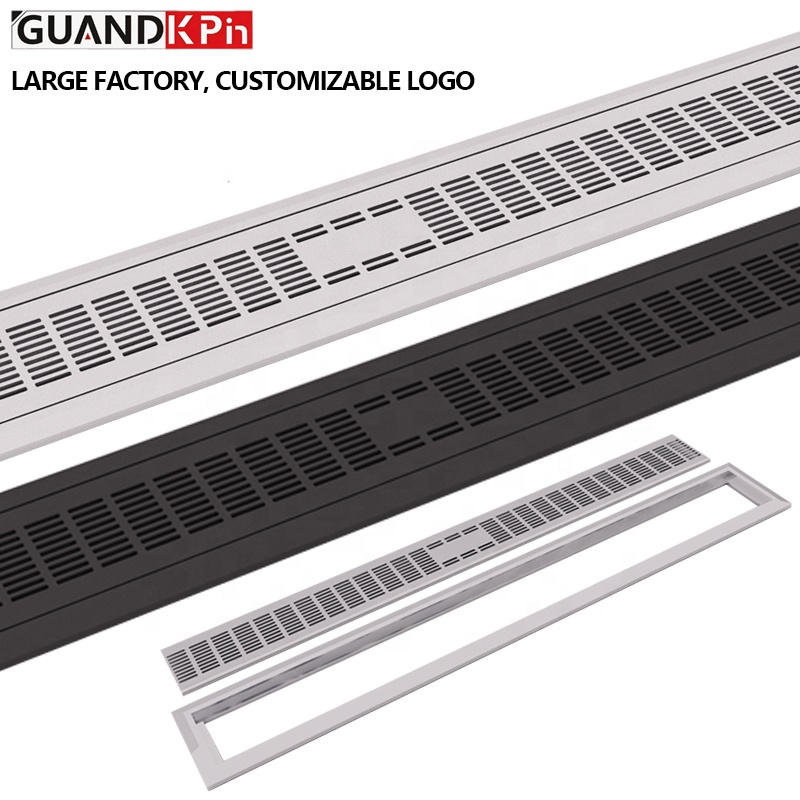 OEM Custom Size/Height Customizable Aluminum Floor Air Outlet Tuyere With Sub-Frame For Underfloor Fresh Air System
