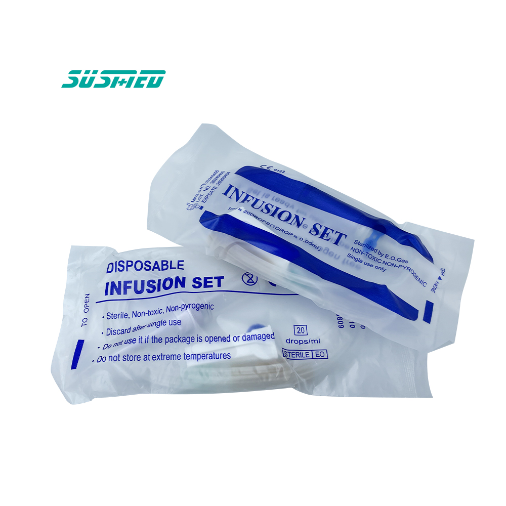 Medical Consumables Disposable Adjustable Precision Flow Control Infusion Set with Flow Regulator for Veterinary Use Non-Toxic