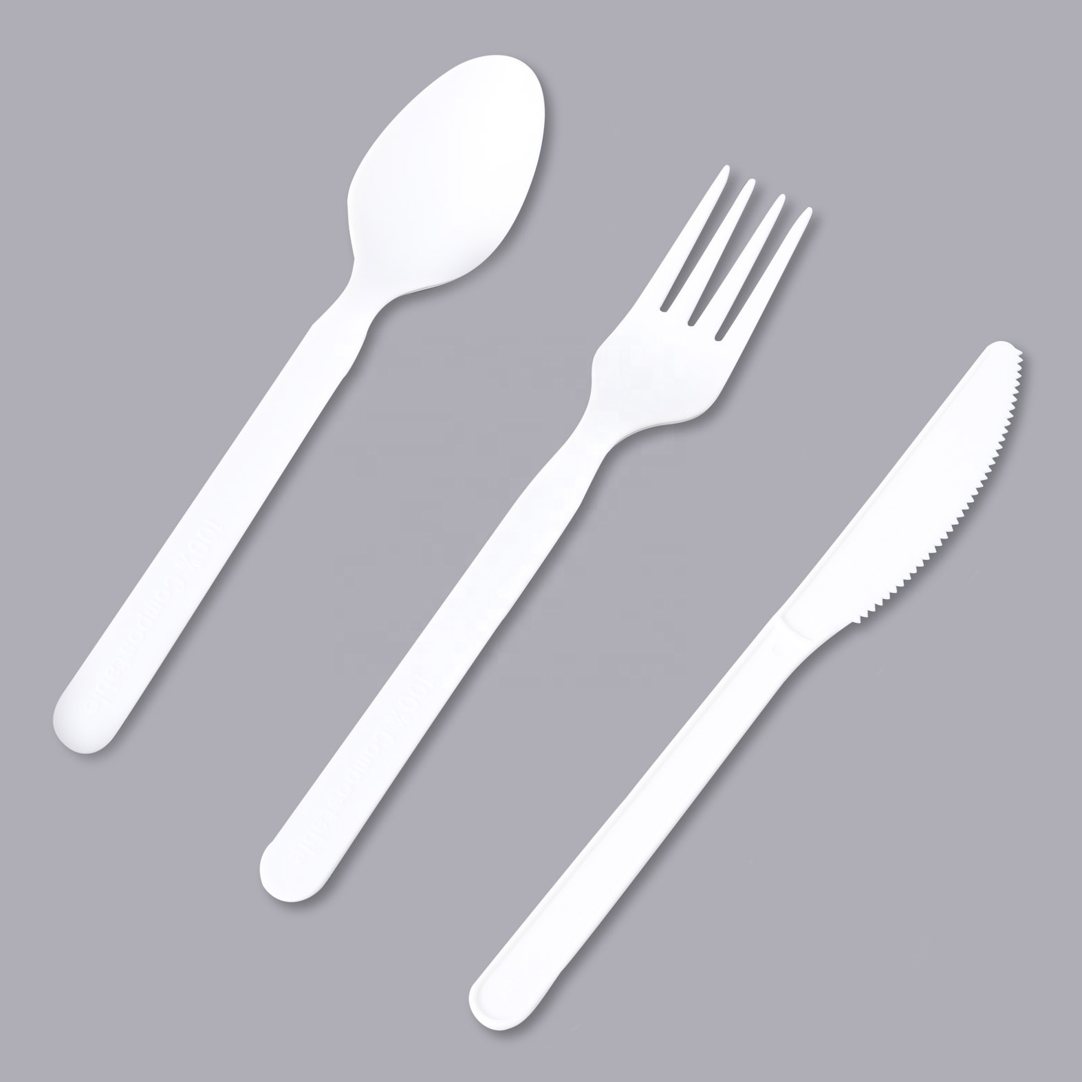 Eco-friendly PLA Disposable Spoons and Fork Disposable Spoon Cutlery