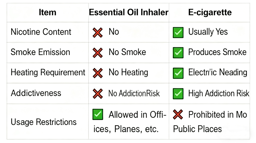 Difference From E-Cigarettes