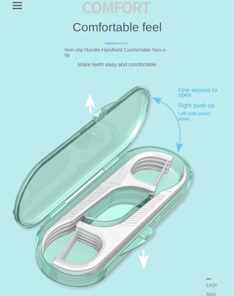 Disposable Dental Floss Stick View 2