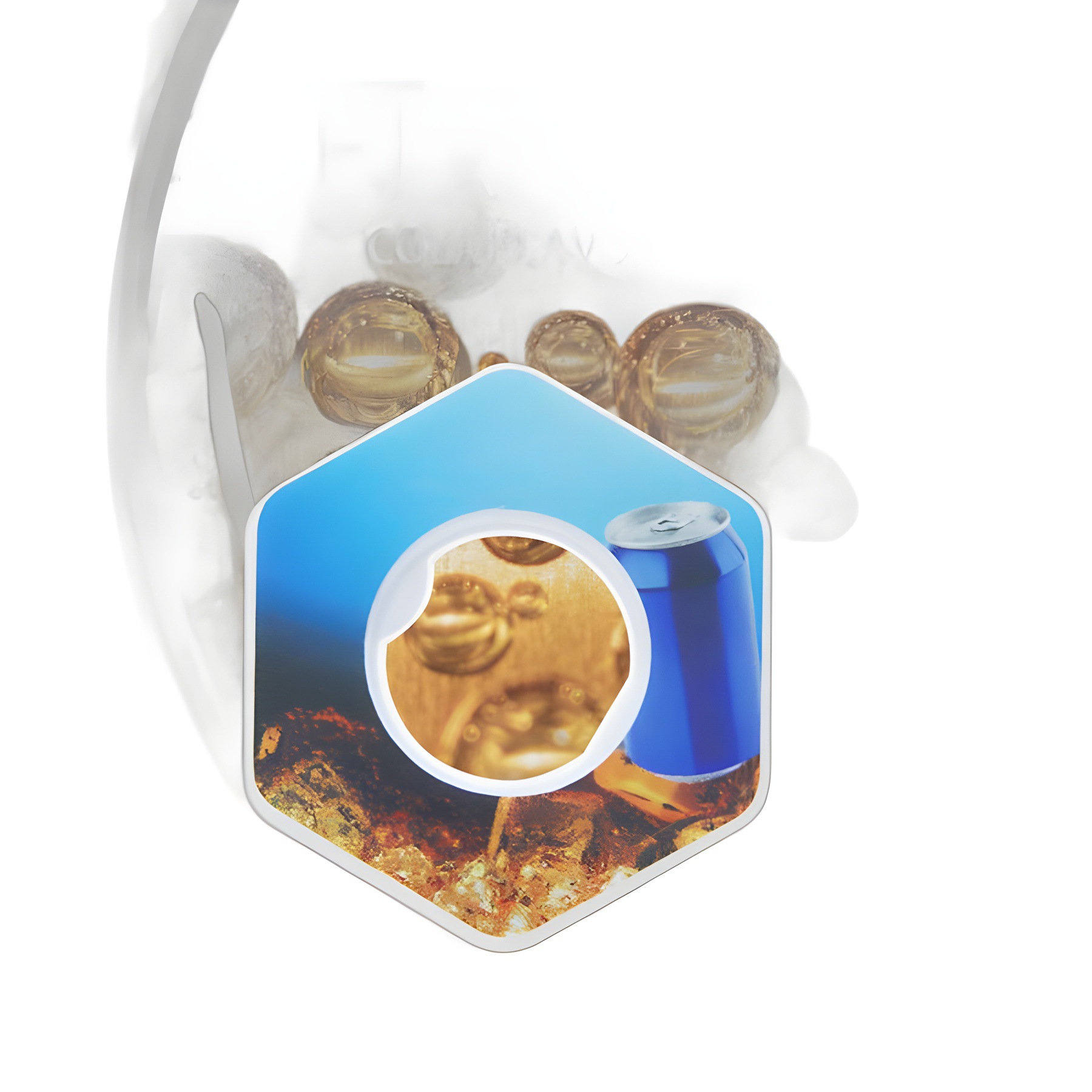 Cross-Border Explosions Universal Flavor Ring Disposable Special Fruit Flavor Cup Ring