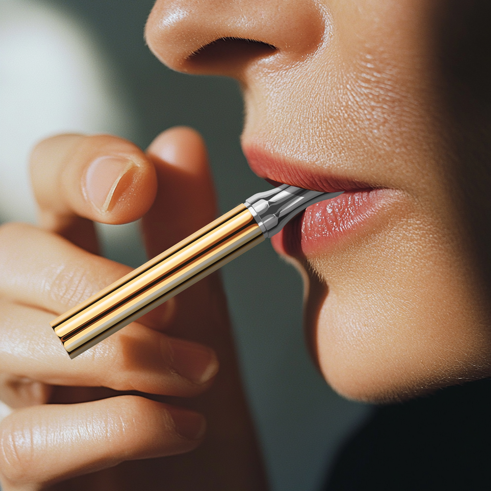Custom Flavored Press air Quit Smoking Stick Smokeless Free-Nicotine Inhaler with Flavor Cores