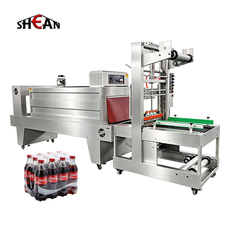 Fully Automatic Sleeve Wrapper Jet Heat Shrink Machine For Noodle Disposable Plate Gift Box Juice Bottle Packaging Equipment
