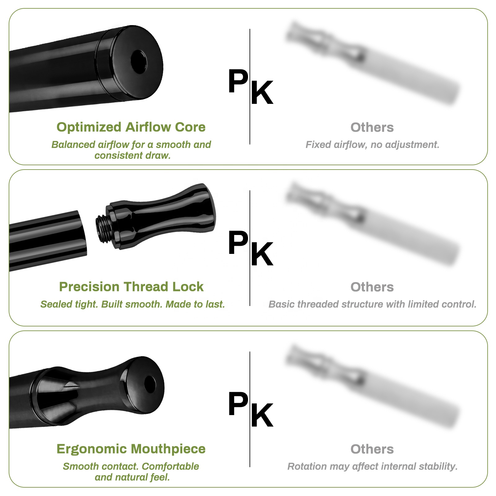 Fixed Air Resistance Premium Stainless Steel Quit-Vaping Tool Handheld Inhaler For Mindfulness Meditation Zero-Smoke