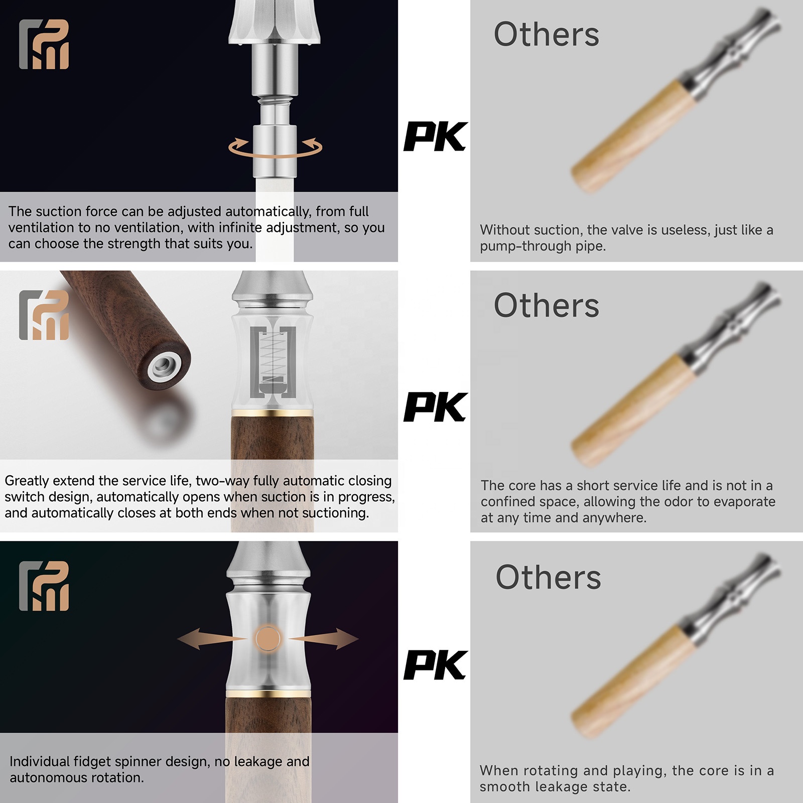 Alloy Smoking Alternative Stick Start a New Life Without Cigarettes Smoke-free and Electricity-free Smoking Replacement Stick