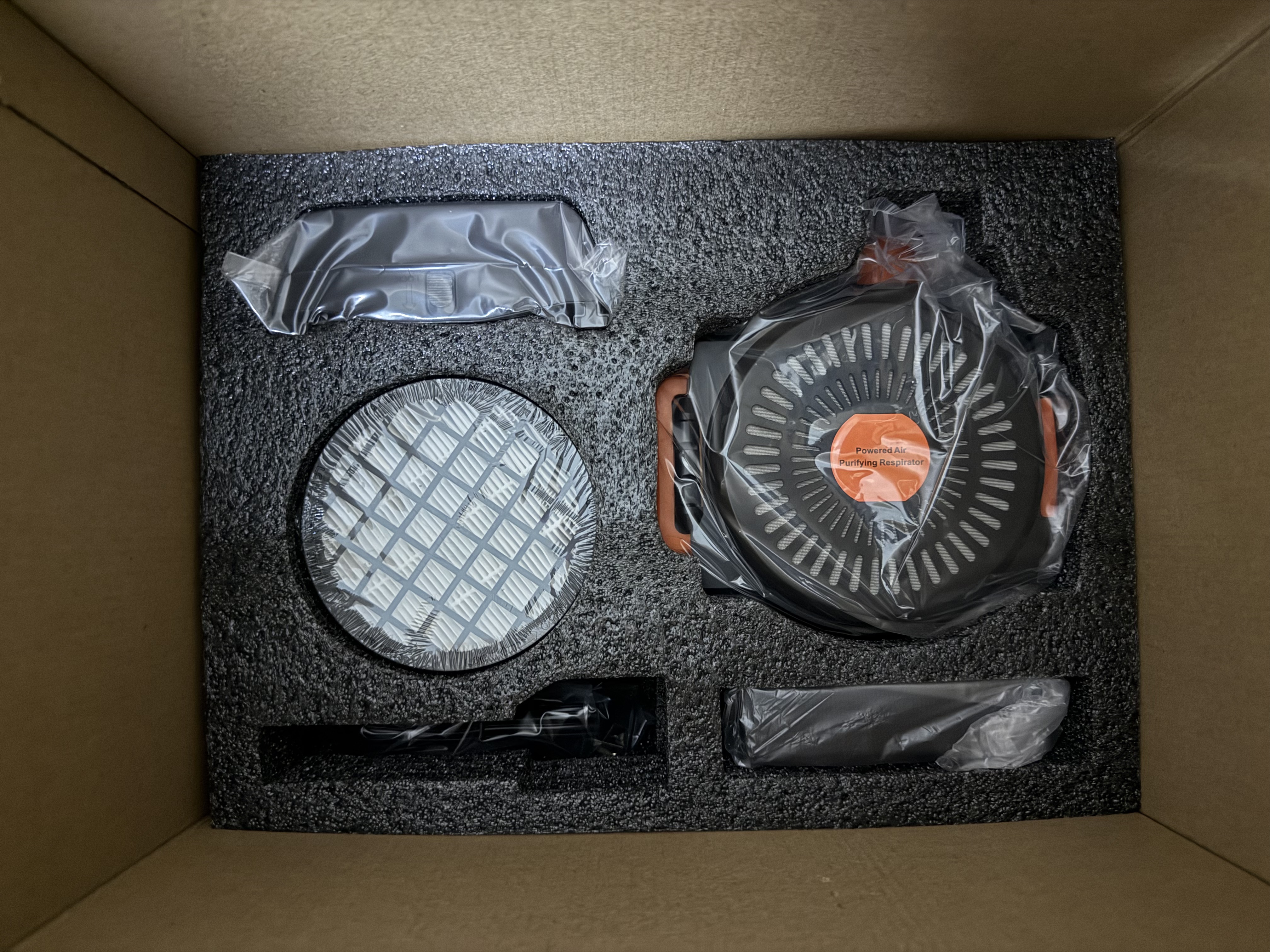 Three Airflow Mode Adjustable Protection Mask Rechargeable PAPRS Respirator 99.97% Filtration Efficiency 170/210/250 L/min