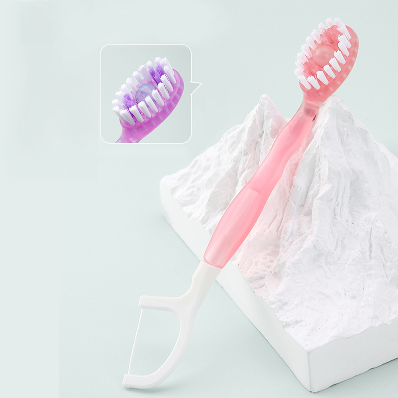 5 In 1 Disposable Mini Travel On The Go Toothbrushes With Toothpaste Tongue Scrapers Floss Pick For Hotel Or Travel