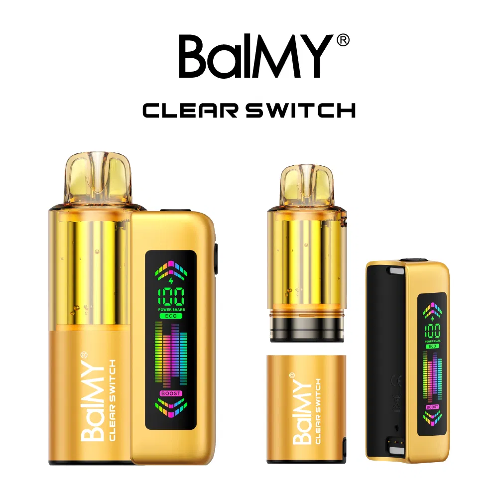 Innovative Balmy Clear Switch Pod Vape Device for Smooth Hits