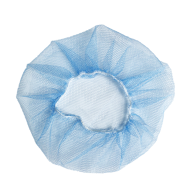 Non-metal Elastic Edge Disposable Snood Cap Nylon Polyester Hairnet Invisible Disposable Mesh Hair Net for Food Industry Use
