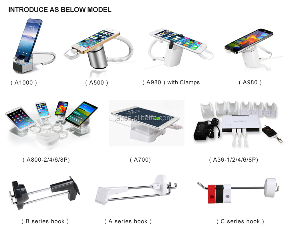 Merchandises Anti-Theft Display Solutions for Phone Tablet Watch Headset Notebook Mouse Pen Sound E-cigarette