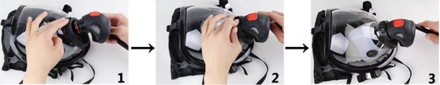 Demand valve and mask connection