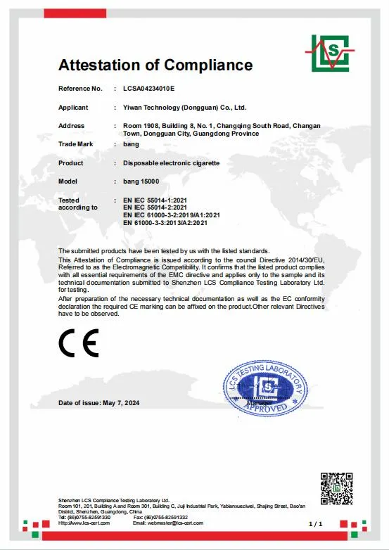 Certification Documents