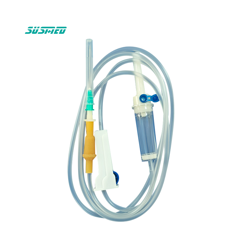 Medical Consumables Disposable Adjustable Precision Flow Control Infusion Set with Flow Regulator for Veterinary Use Non-Toxic