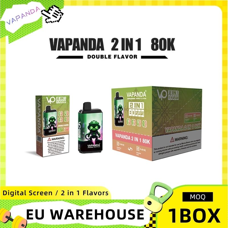 Vapanda 80K Puffs Vape Pen Disposable Electronic Cigarette Nicotine Salt Vape Device Professional Manufacture in Stock
