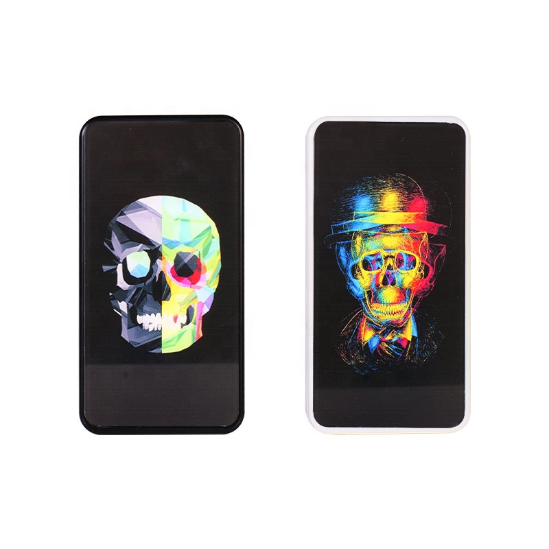 WOWO TECH Private Label Flip Open Storage Box for Cigarettes Portable LED Light USB Rechargeable Flameless Cigarette Case