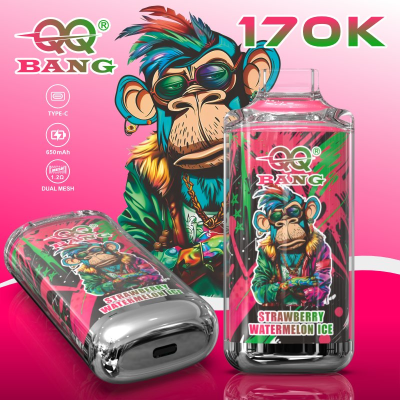 2026 New QQ Bang 170K Puff Rechargeable Disposable Vape Device with Crystal Design for EU Market Wholesale