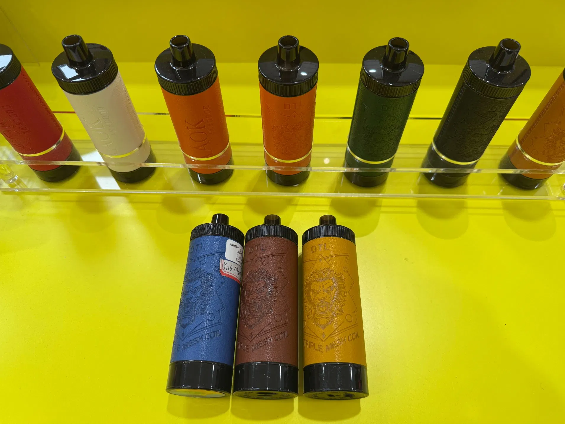 Smart Screen Oil &amp; Power Display Vape Device Triple Mesh Coils Changeable Battery Hookah Shisha Geek Ali Barbar Afakher Prefilled Disposable Vape Pen Device