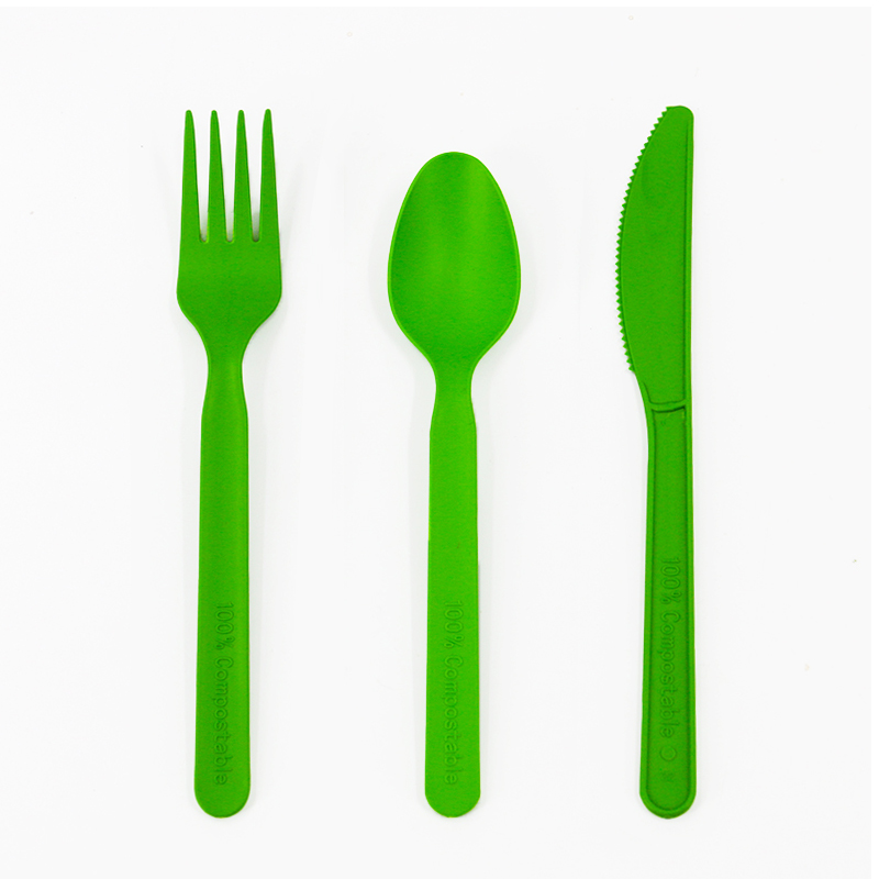 Eco-friendly PLA Disposable Spoons and Fork Disposable Spoon Cutlery