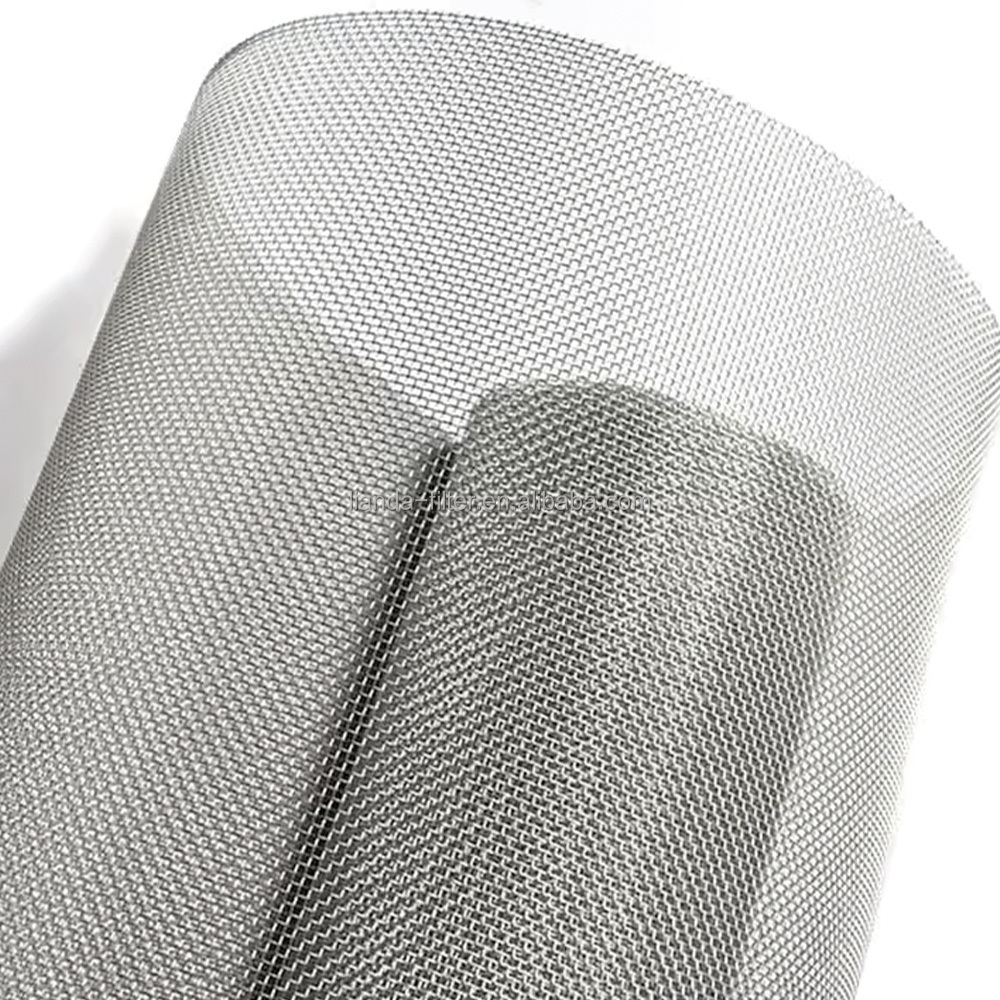 LIANDA High Temperature Resistance Woven Mesh Screen 20/30/60 Mesh Stainless Steel Wire Smoking Filter Welding Processing