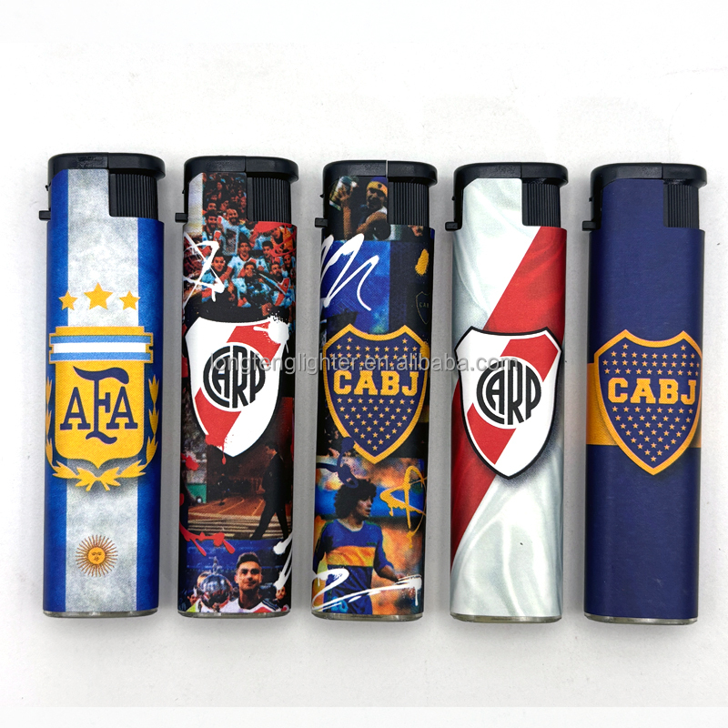 Premium Electronic Solid Transparent Slim Cigarette Plastic Lighter Smoke Electronic Cigarette