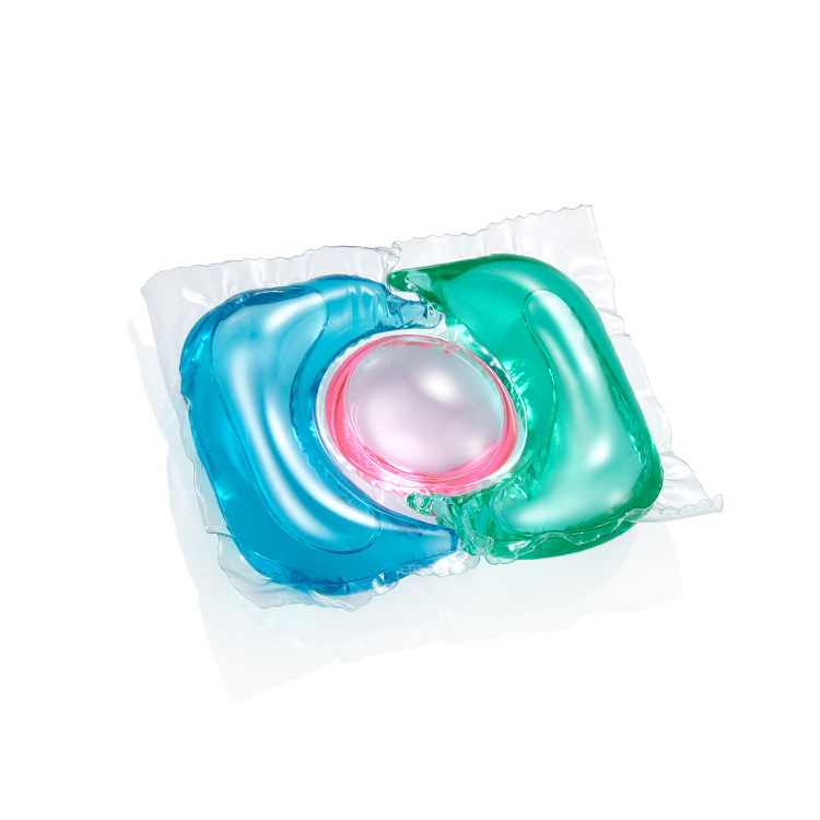 Customized Formula Eco-friendly Biodegradable Liquid Laundry Cleaning Detergent Pods Container