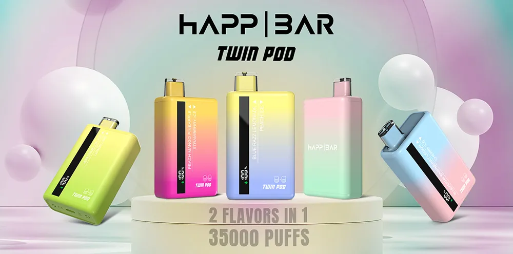Happ Bar 35000puffs 50000puffs Two Flavors Disposable Vape Vaporizer Device
