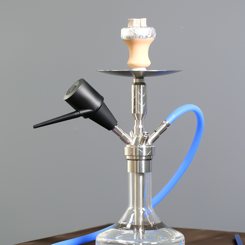 Electric Hookah Starter Vacuum Kit, Mini Portable Hookah Smoke Blower Pump with DetachableTips and USB C Rechargeable Battery