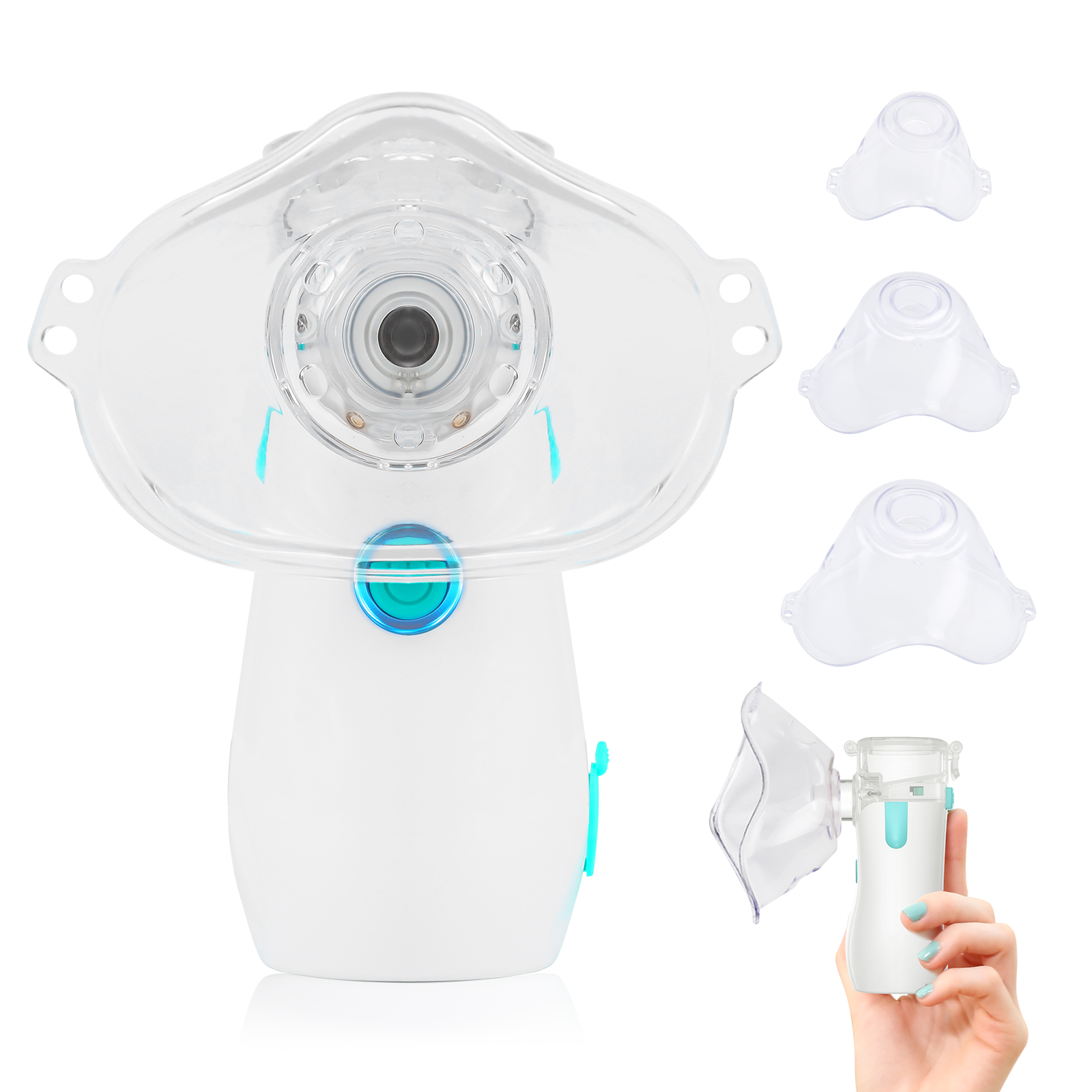 Portable Vaporizer Machine Self-Cleaning Removeable Battery Liquid Mesh Nebulizer