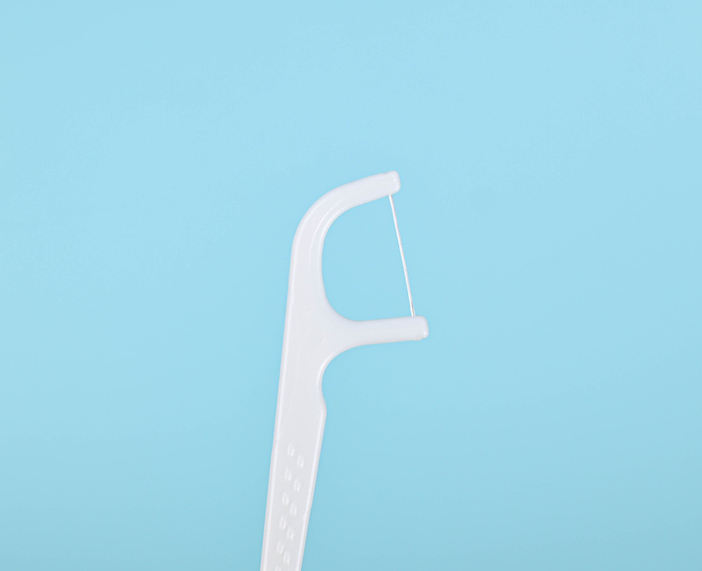 Portable Disposable Biodegradable Material Oral Cleaning Teeth Mint Flavored Dental Floss Stick