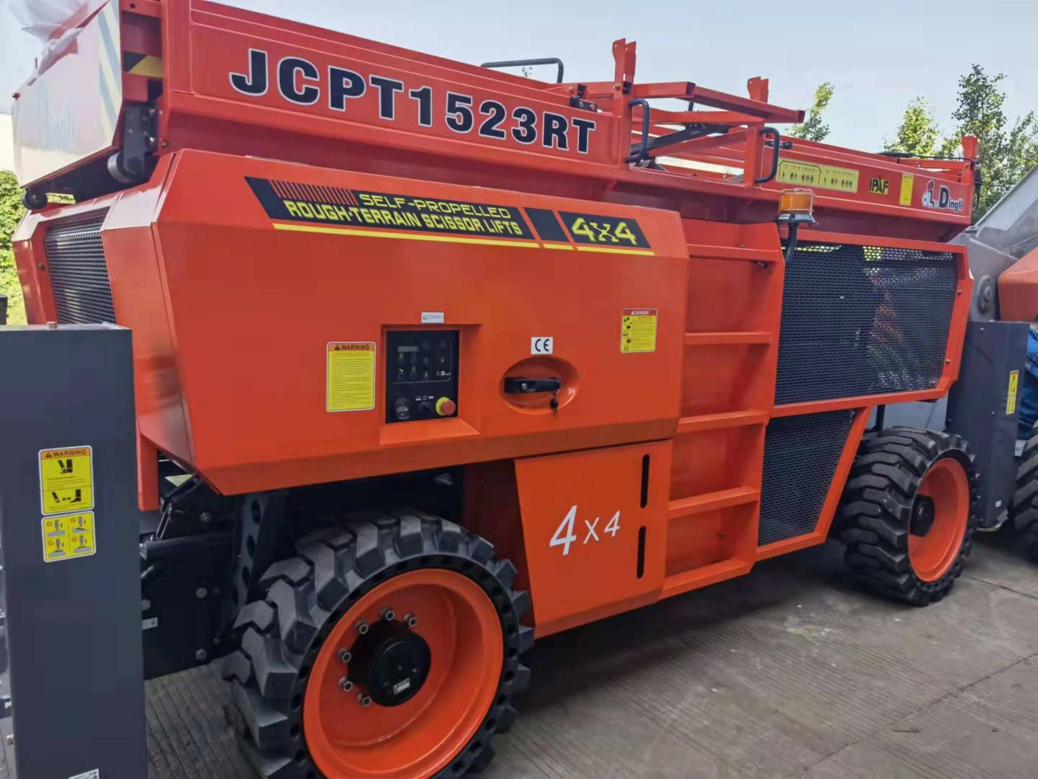 Top Brand Dingli Jcpt3225DC 32m Self-Propelled Rough-Terrain Scissor Lift High Reach Electric Model