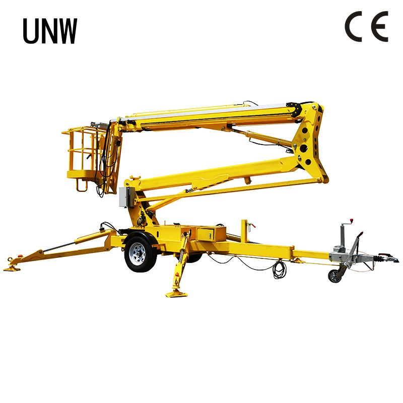 10-22m Trailer Hydraulic Towable Man Boom Lift Cherry Picker